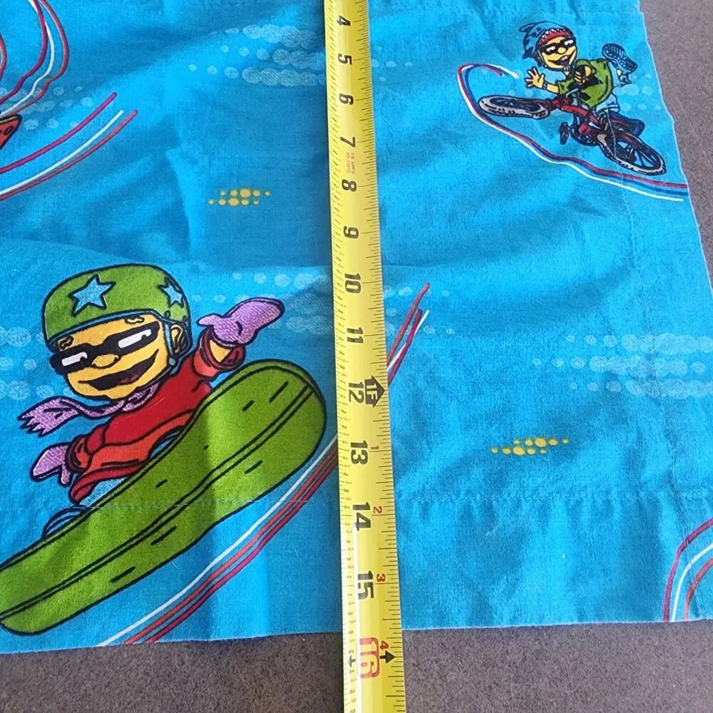 Vintage 2000 Nickelodeon Rocket Power Window Curtain Valance Franco Kids Decor
